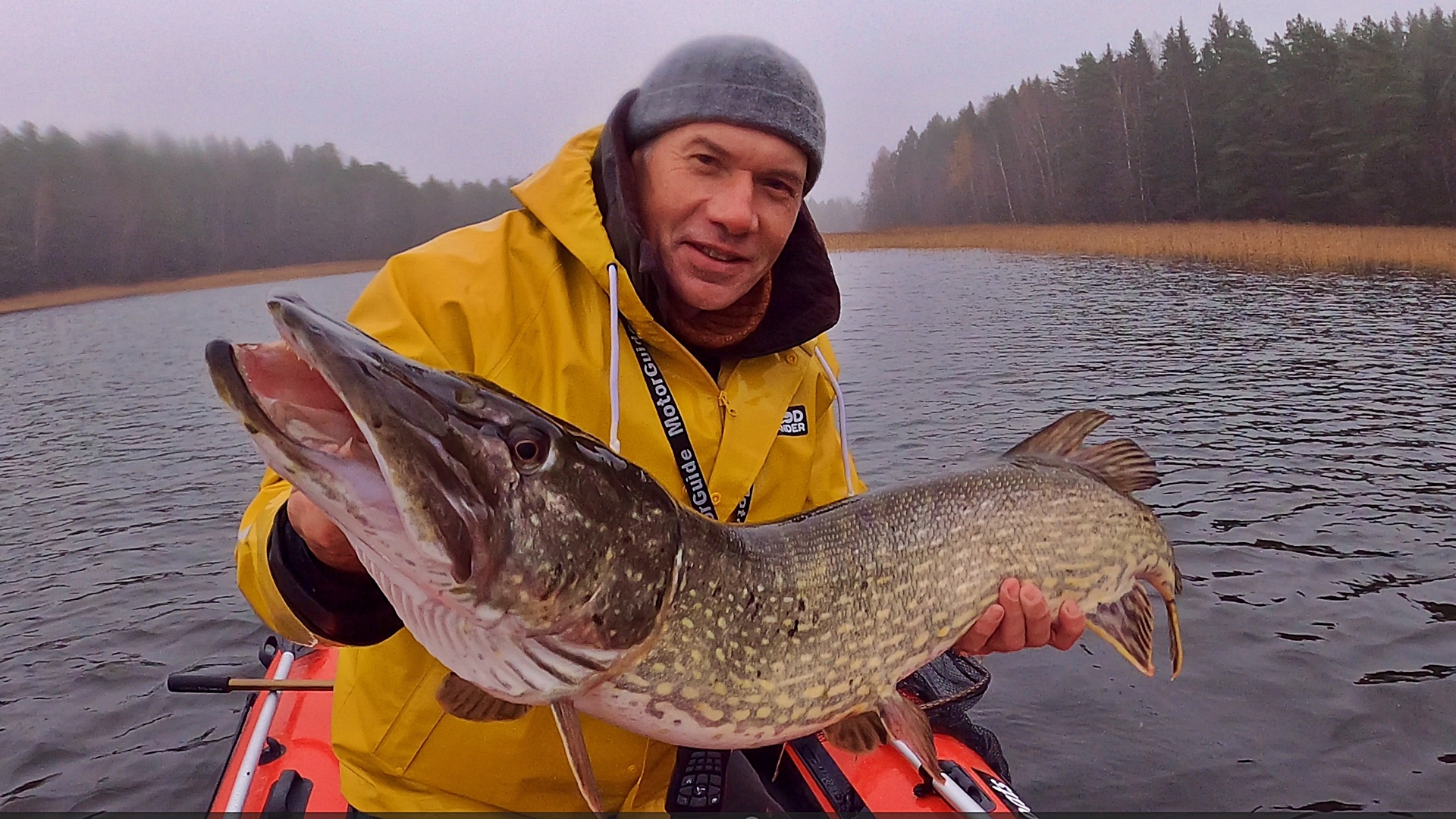 Huge Pike fishing in Finland October